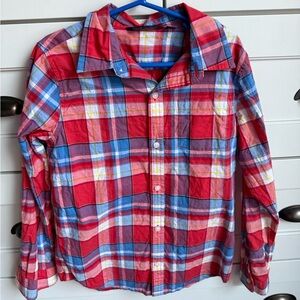 Janie and Jack Multicolor Plaid Button-Down Shirt